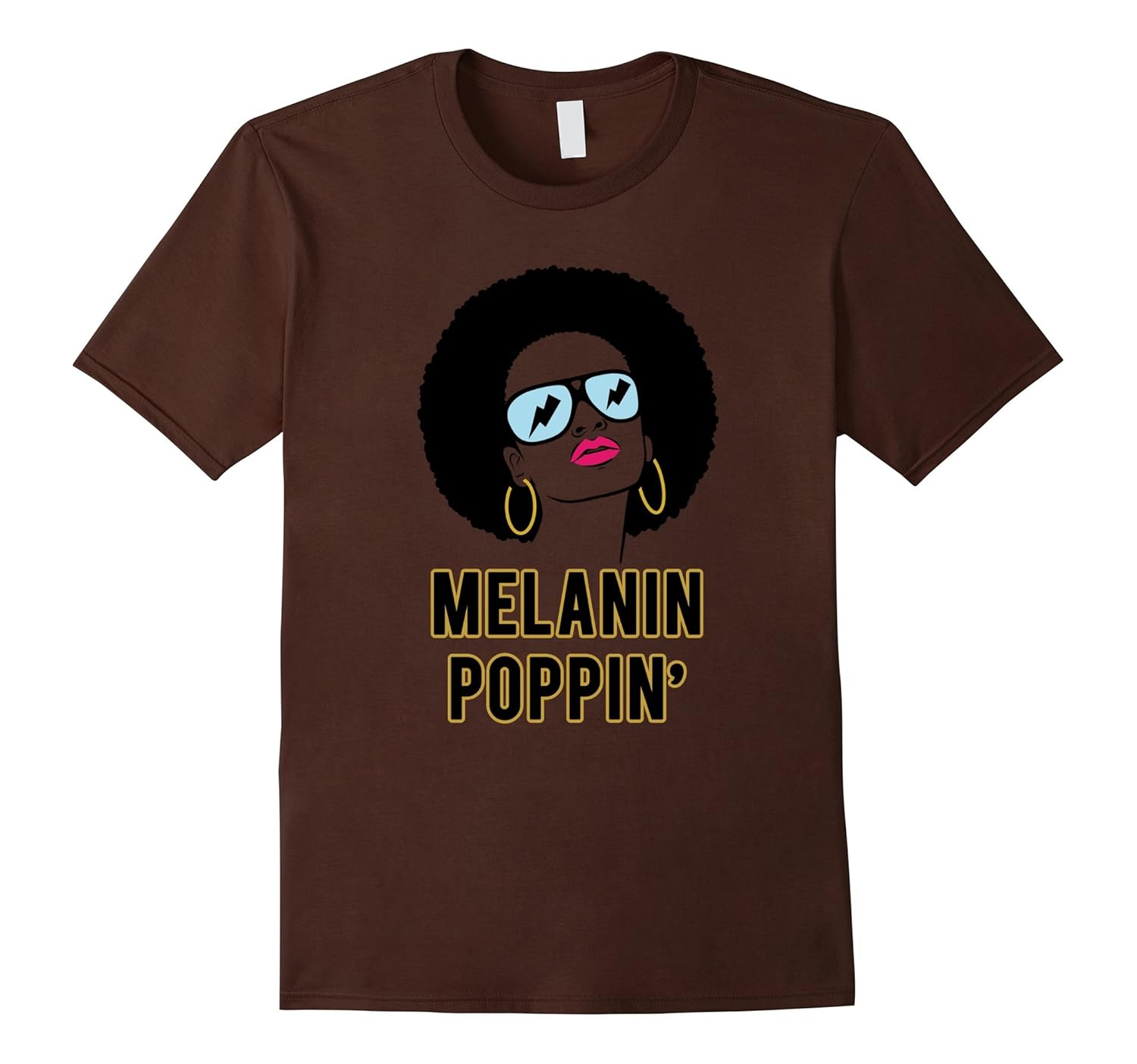 Afro Natural Hair Melanin Poppin Black Pride T Shirt Cd Canditee