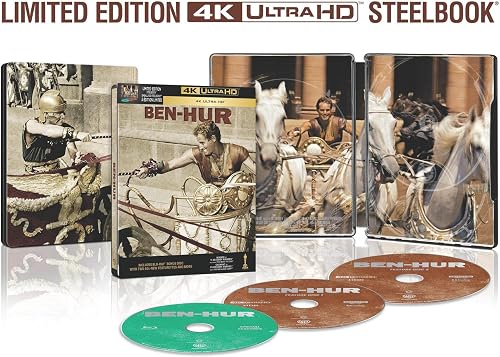 Ben-Hur (1959) (BIL/4K Ultra HD/ Steelbook) [Blu-ray]