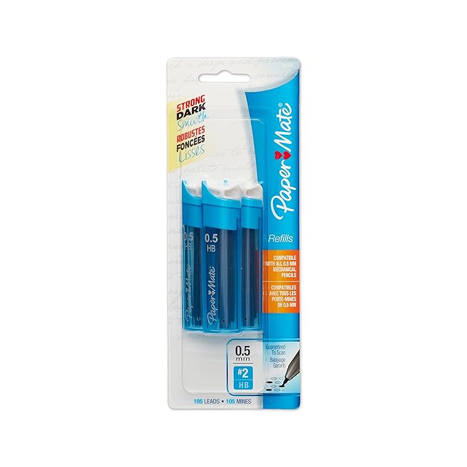 Paper Mate 0.5mm Mechanical Pencil Lead Refills, 105 Leads Amazon.in