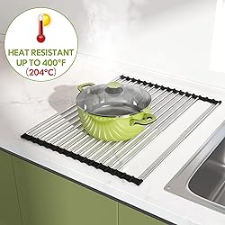 JASIWAY Sink Dish Drying Rack, Roll Up Dryer Rack