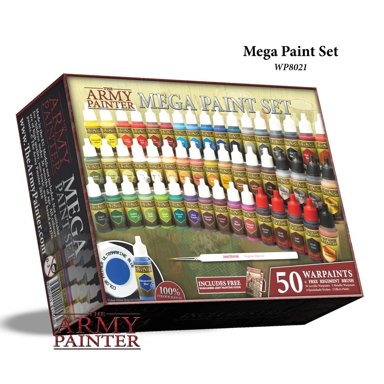 The Army Painter Miniature Painting Kit with Wargamer Regiment
