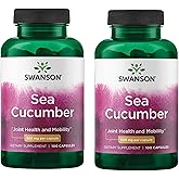 Swanson Sea Cucumber - Natural Supplement Promoting Joint Health & Mobility Support - Supports Cartilage Protection & Connective Tissue Health - (100 Capsules, 500mg Each) (2 Pack)