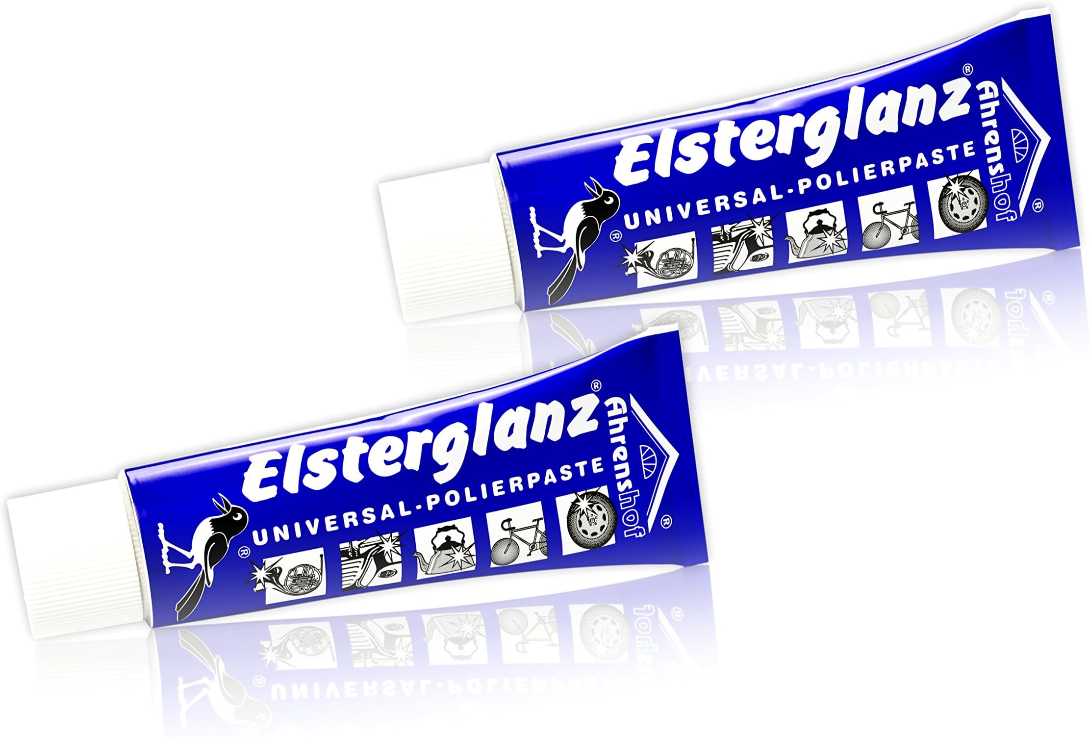 2 x Elsterglanz Universal Polishing Paste Metal (Cleansing Wash Cream 100 ml = €6,24)