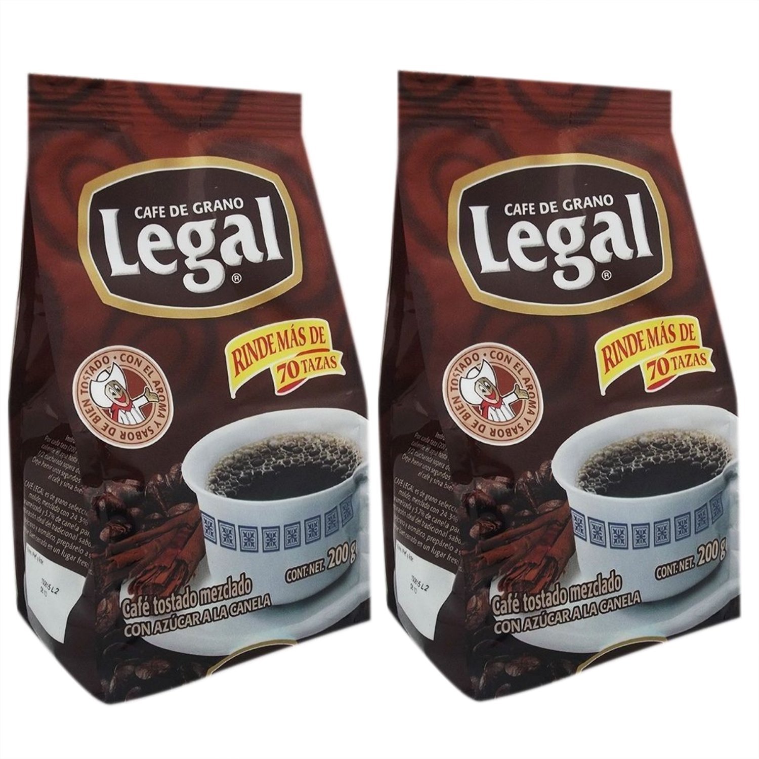 Pack of 2 Cafe Legal Ground Coffee 7ounce