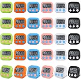 30 Pcs Digital Kitchen Timers, 6 Colors Magnetic LCD Countdown Timers | Magnetic LCD Timers With Loud Alarm For Cooking, Baking, Classrooms, Exercise, Teaching And Time Management