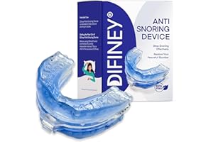 Difiney Anti Snoring Device: FDA-Cleared Anti Snoring Mouthpiece Mouth Guard - Effective Anti Snore Solution for Men and Women to Reclaim Peaceful Sleep (Blue)