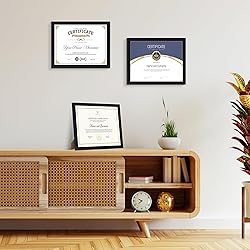 Edenseelake 8.5 x 11 Picture Frame Set of 15, Black