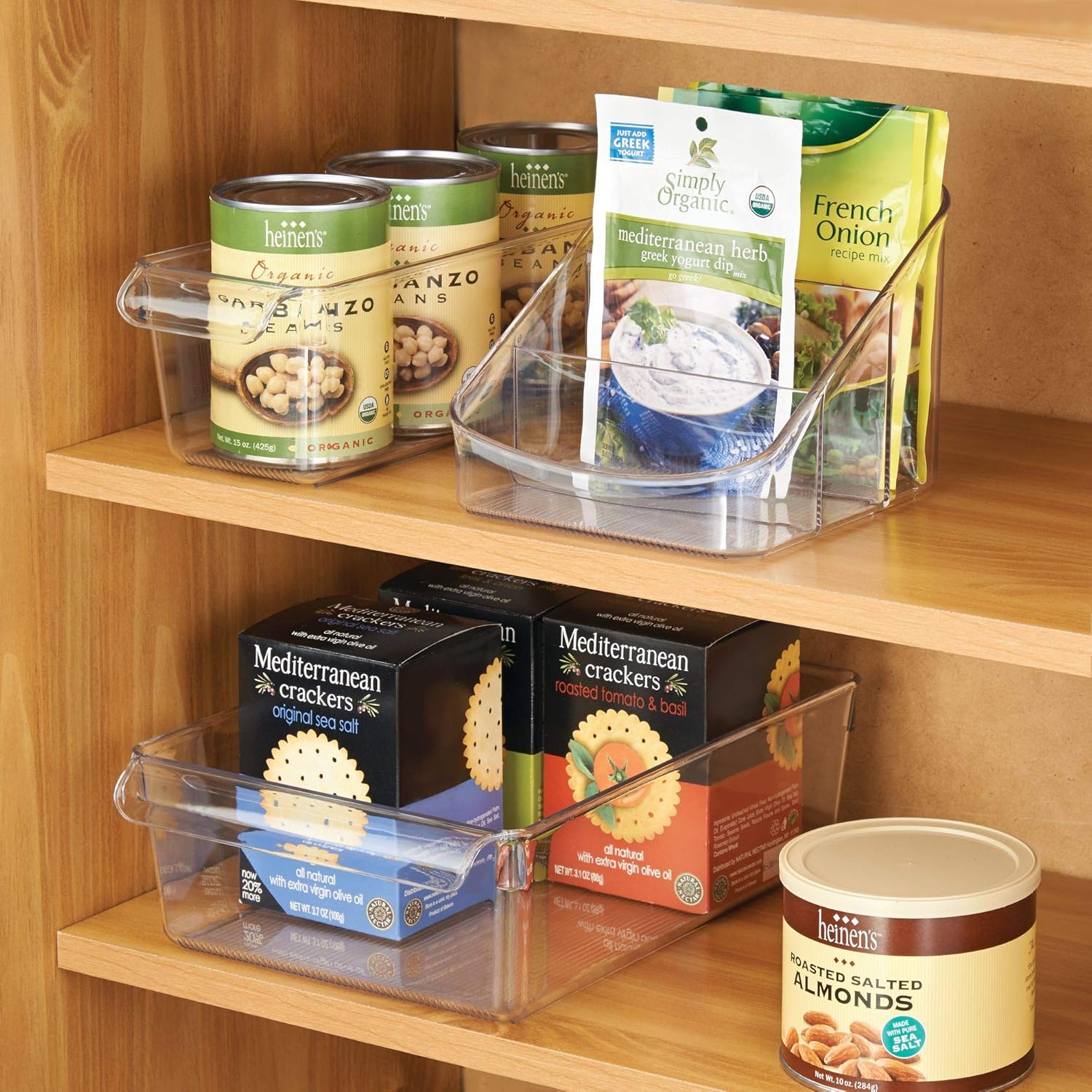 organizador de cocina grande de plástico caja organizadora para