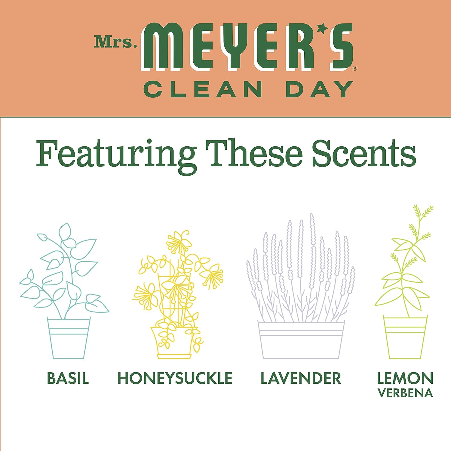 Mrs. Meyer's Clean Day Liquid Hand Soap, Cruelty Free and Biodegradable Hand Wash Made with Essential Oils, Geranium Scent, 12.5 oz - Pack of 3: Health & Personal Care