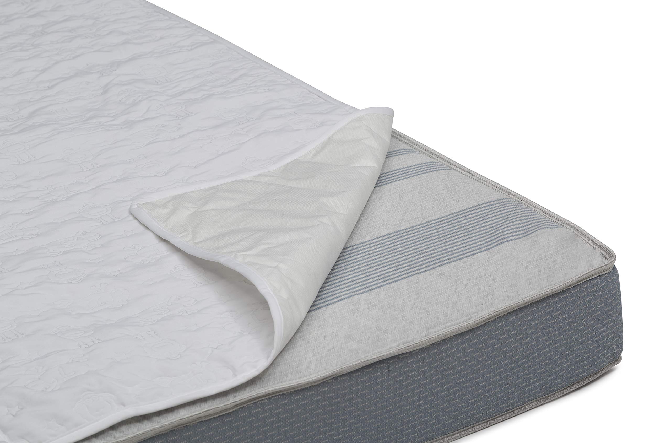 Photo 1 of Serta Sertapedic Crib Mattress Liner Pads (Pack of 2) - 100% Waterproof with Nanotex Technology - Ideal for Potty Training - Washable (White)