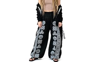 Siamrose Yoga Harem Pants Men Women Baggy Casual Lounge Trousers Adjustable Length 2 Pockets