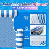 Cadoal 2 Pack Lilo Pool Inflatables 4 in 1 Water Hammock With Drink Holders view 3