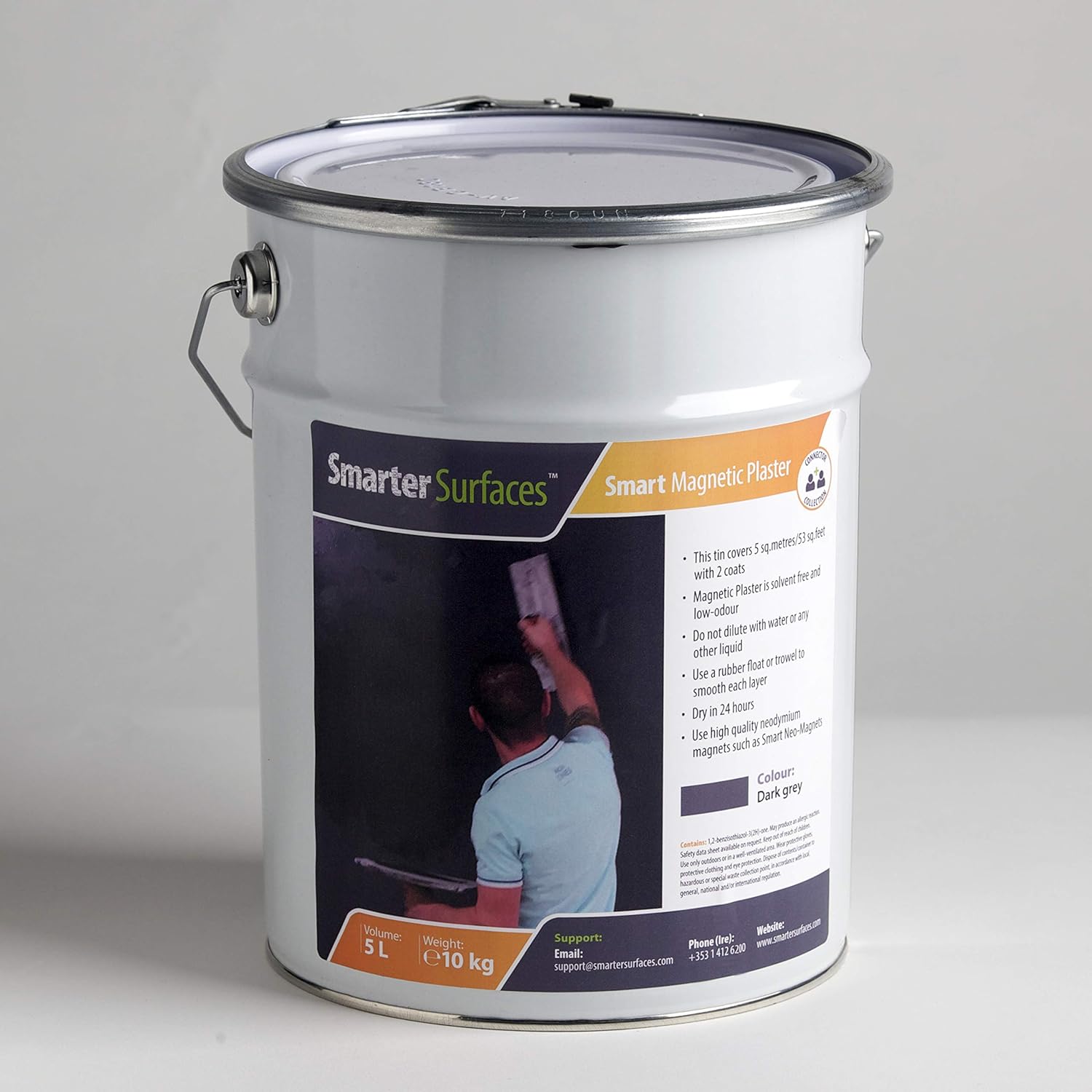 Smart Magnetic Plaster 65ft Magnetic Paint Dark Grey Magnetic Receptive Plaster Magnetic Wall Amazon Ca Tools Home Improvement