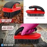 TDBS Hand Block Wire Brush Iron Grip Stiff Metal Brush Heavy Duty Rust Removal view 6