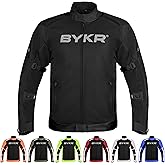 BYKR Mesh Motorcycle Jacket For Men Dual Sports Adventure Breathable Riding Protective Motorbike Jackets Enduro CE Armored