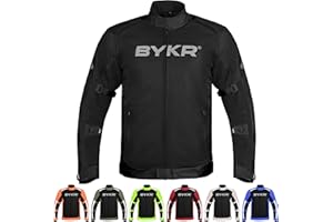 BYKR Mesh Motorcycle Jacket For Men Dual Sports Adventure Breathable Riding Protective Motorbike Jackets Enduro CE Armored