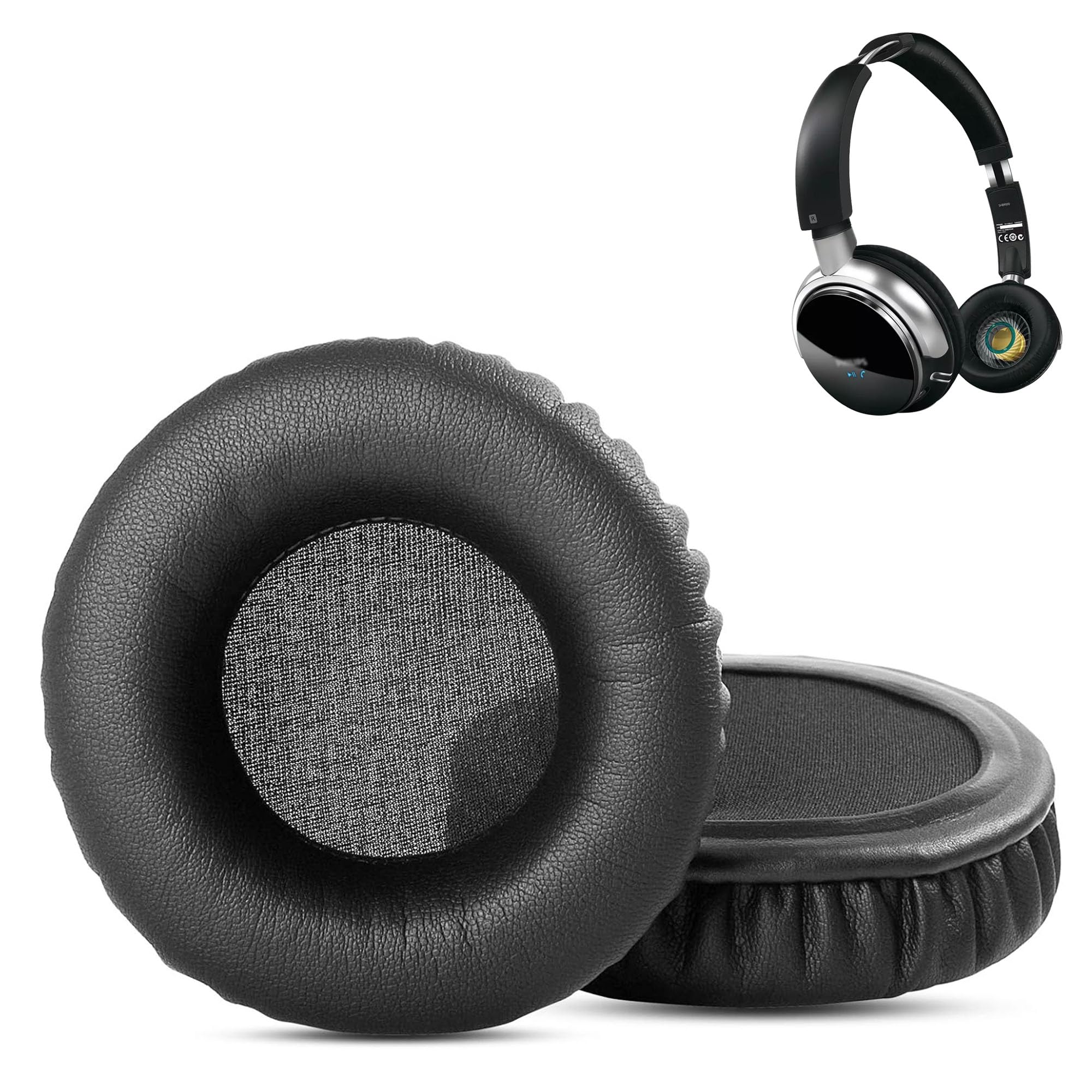 HAIZEEN Earpads Compatible with Philips SHB-9100 SHB-9000 SHB9100 SHB9000 Headphones Headsets Ear pads Replacement Cushion (Protein Leather/Memory Foam)
