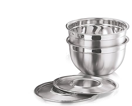 Vinod Cookware Bowl with Stainless Steel Cover, 4-Pieces