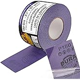 Dura-Gold Premium 180 Grit PSA Purple Film Ceramic Longboard Sandpaper, 2-3/4" Wide Continuous 20 Yard Roll - Self Adhesive Stickyback for Auto & Wood Air File Long Board Sanders, Hand Sanding Blocks