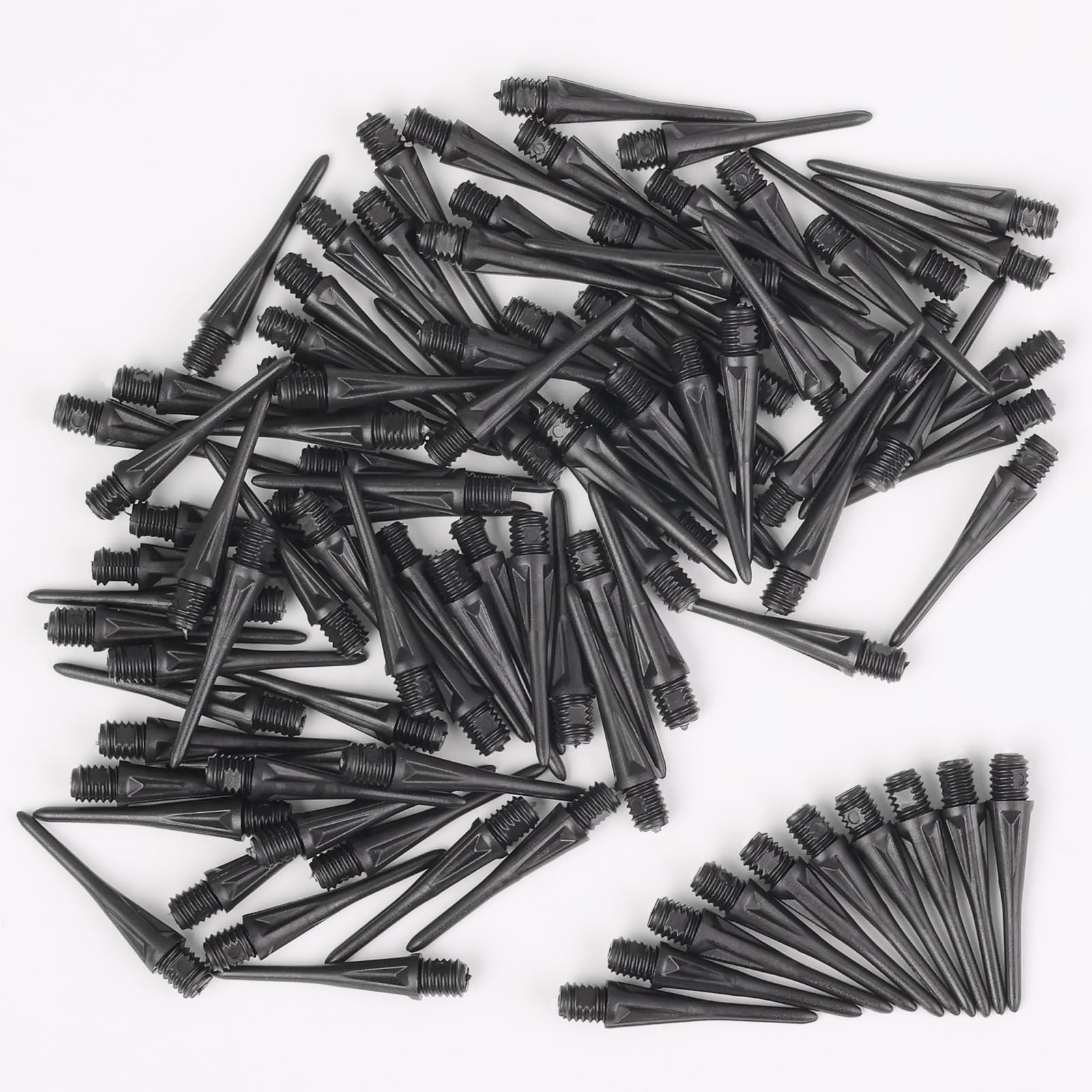Deetenks Soft Dart Tips 100 PCS 2BA Thread Plastic Soft Tip Soft Dart Tips Replacement Dart Accessories for Dartboard Darts