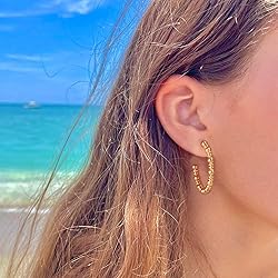 Dremmy Studios Gold Open Hoops Earrings 14K Gold