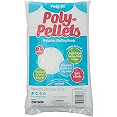 Fairfield Poly-Fil Poly-Pellets, Premium Polyester Weighted Stuffing Beads, Stuffing for Stuffed Animals, Toys, Bean Bags, Weighted Blankets, and More, 32-ounce Bag