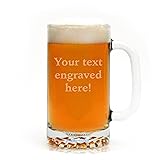 Personalized 16 oz. Beer Mug Engraved with Your