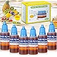 Fruit Fly Trap Refills Liquid Only, Efficient Gnats Trap Replacement Attractants for Indoor Outdoor, Fruit Fly Catcher Bait in Kitchen, Home, Plants (6 Pack)