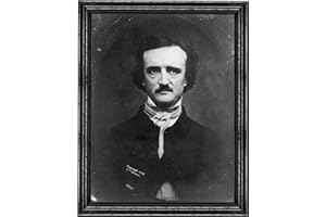 FRAME A PATENT Edgar Allan Poe Photograph in a Black Wood Frame - Historical Artwork from 1904 - (5" x 7") - Matte