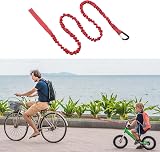 TeTupGa Bicycle Tow Rope Belt Strap for Mountain Bikes Red 1.7m-3m view 2