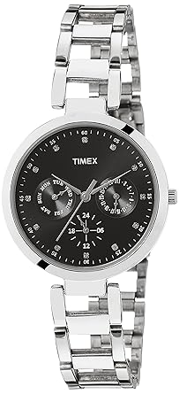 Timex E-Class Analog Black Dial Women's Watch - TW000X205