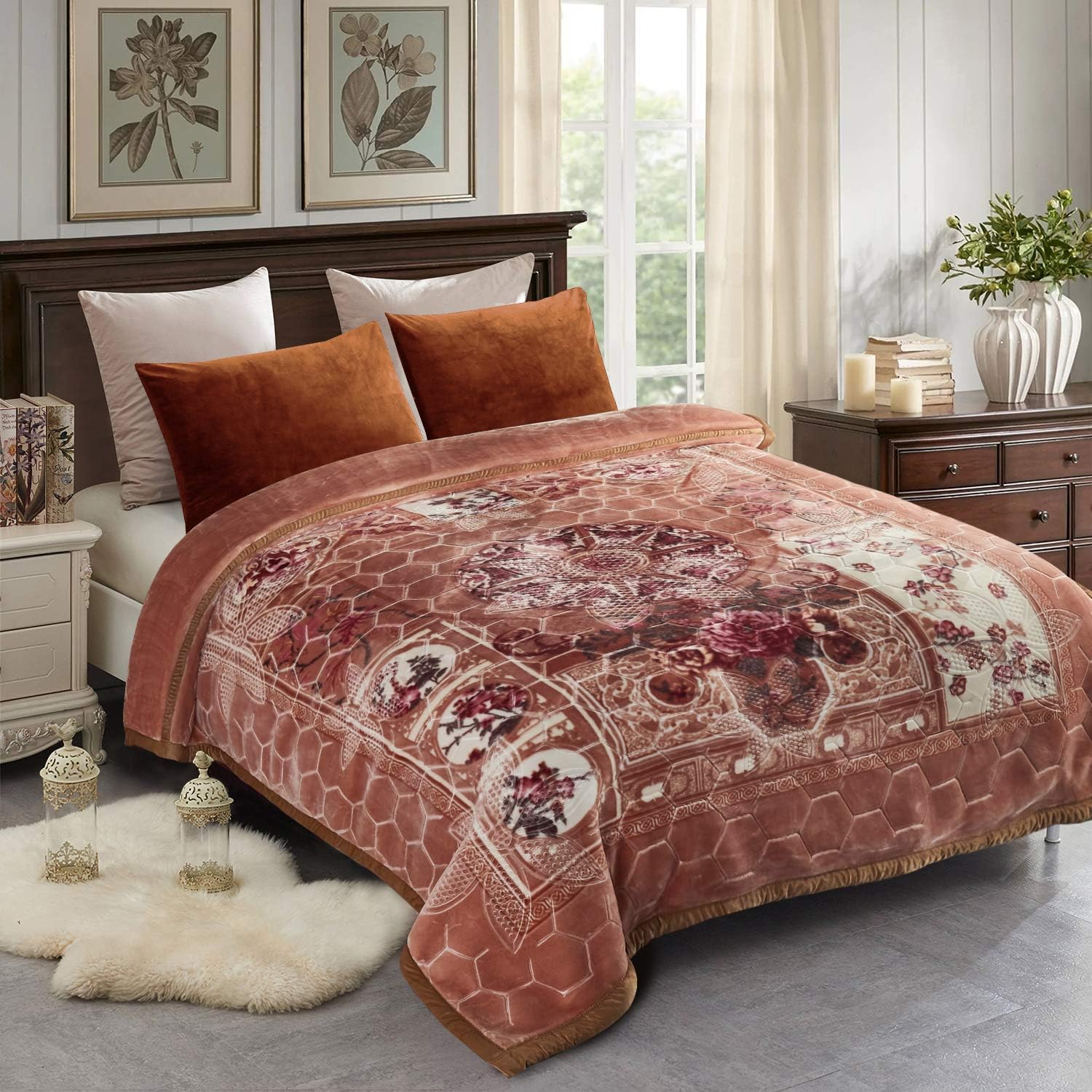 JML 10 Pounds Heavy Plush Soft Blankets for Winter， Korean