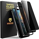 ImpactStrong Anti-Spy Privacy Screen Protector for iPhone 16e / iPhone 13 / iPhone 13 Pro (6.1-Inch), 9H Tempered Glass, Shatter-Resistant, Anti-Scratch, Easy Install Kit, Case Friendly, 2-Pack