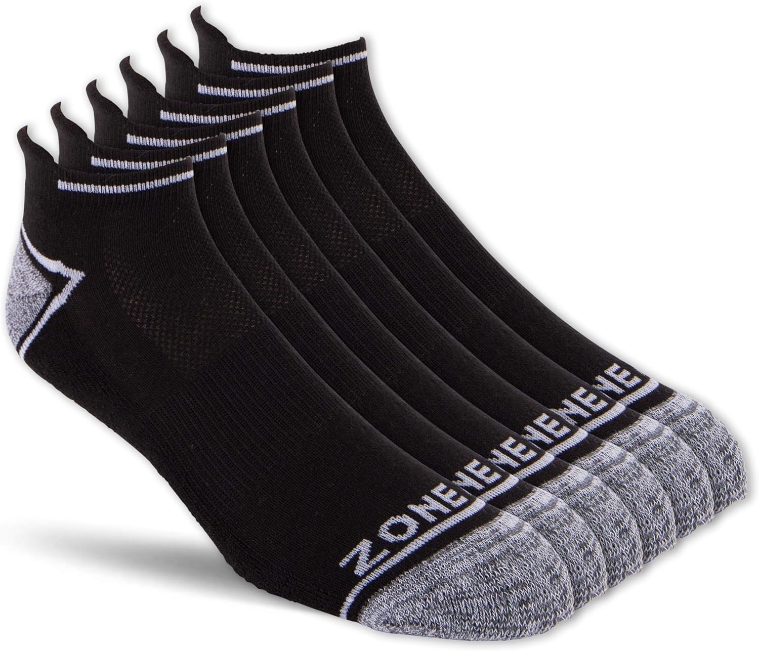 Zone In 6 or 10 Pack Athletic No Show Low Cut Running Ankle