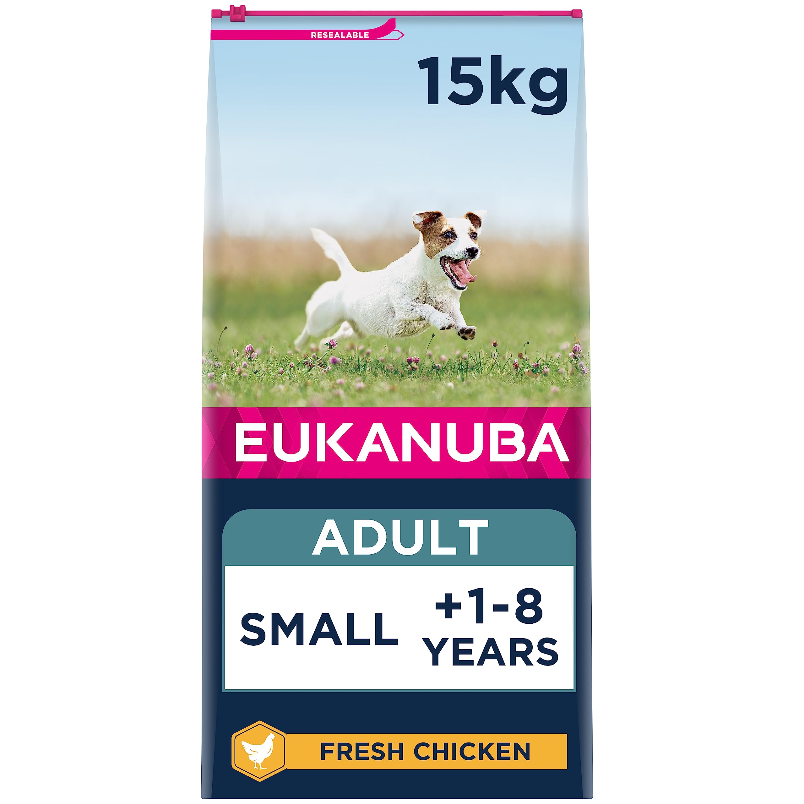 Eukanuba Complete Dry Dog Food for Adult Small Breeds with Fresh Chicken 15 kg