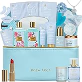 25 Pcs Bath & Body Gift Set for Women, Skin Care Kit, Spa Gift Basket, Self Care, Facial Sheet Mask, Perfume, Cosmetic Bag, Serum, Necklace, Bath Bomb, Christmas, Valentine's, Birthday, Mothers Day