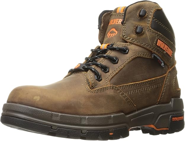 wolverine men's legend 6 inch waterproof comp toe work shoe