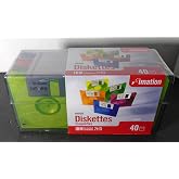 Imation 3.5" Diskettes, Neon Green, 40PK, 2HD, 1.44MB
