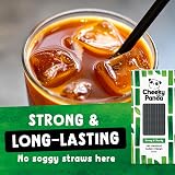 The Cheeky Panda Bamboo Paper Straws 250 Black Flexible Eco Friendly view 2