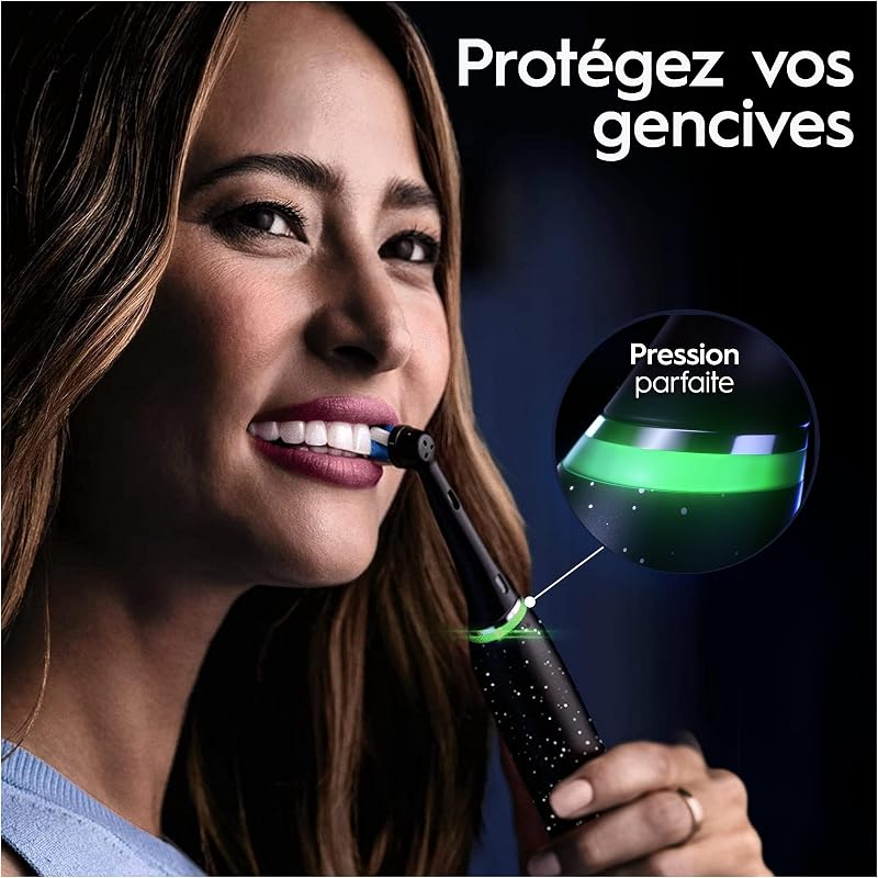 Brosse à Dents Electrique iO 10, 3 Brossettes de Rechange, Noire