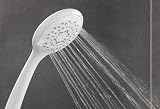 Triton Showers Showerhead White 5 Spray Patterns High Pressure 8000 Series Head view 6