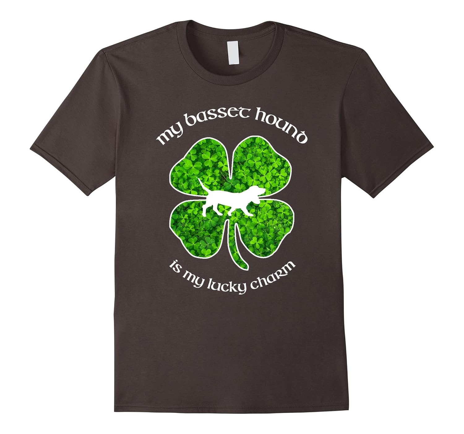 My Basset Hound Is My Lucky Charm St Patrick's T-Shirt-AZP