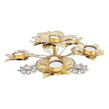 Rainbow Arts Metal Tealight Holder for Diwali Decoration Diwali tealight Holder, Metal Diya Holder, Diwali Decoration, Diwali Gift