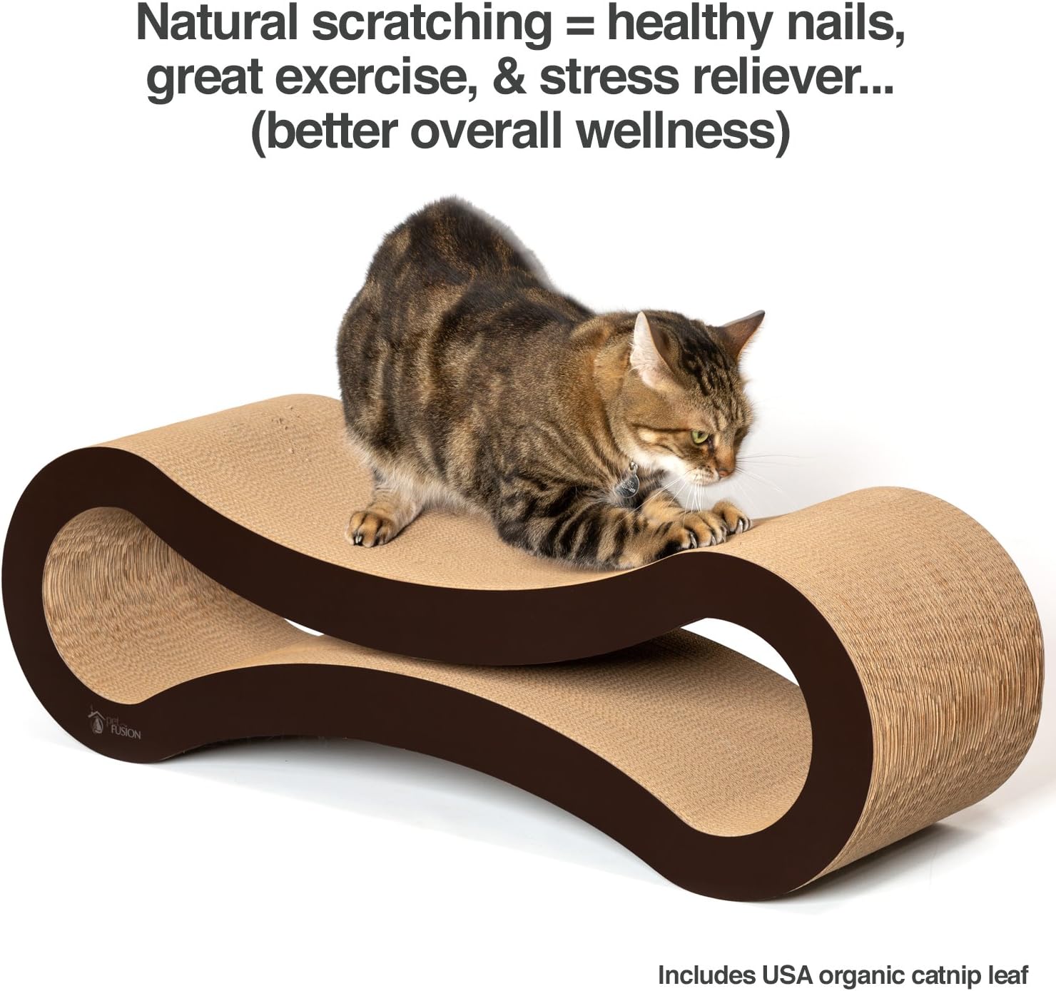 PetFusion Ultimate Cat Scratcher Lounge. [Superior Cardboard