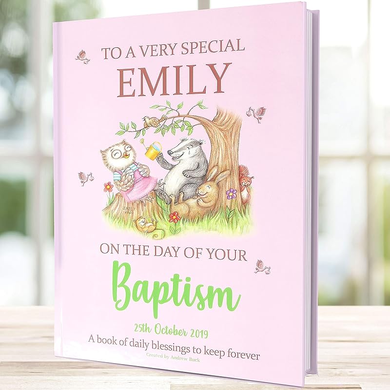 Baptism Gift Book Personalized for Baby, Newborns and