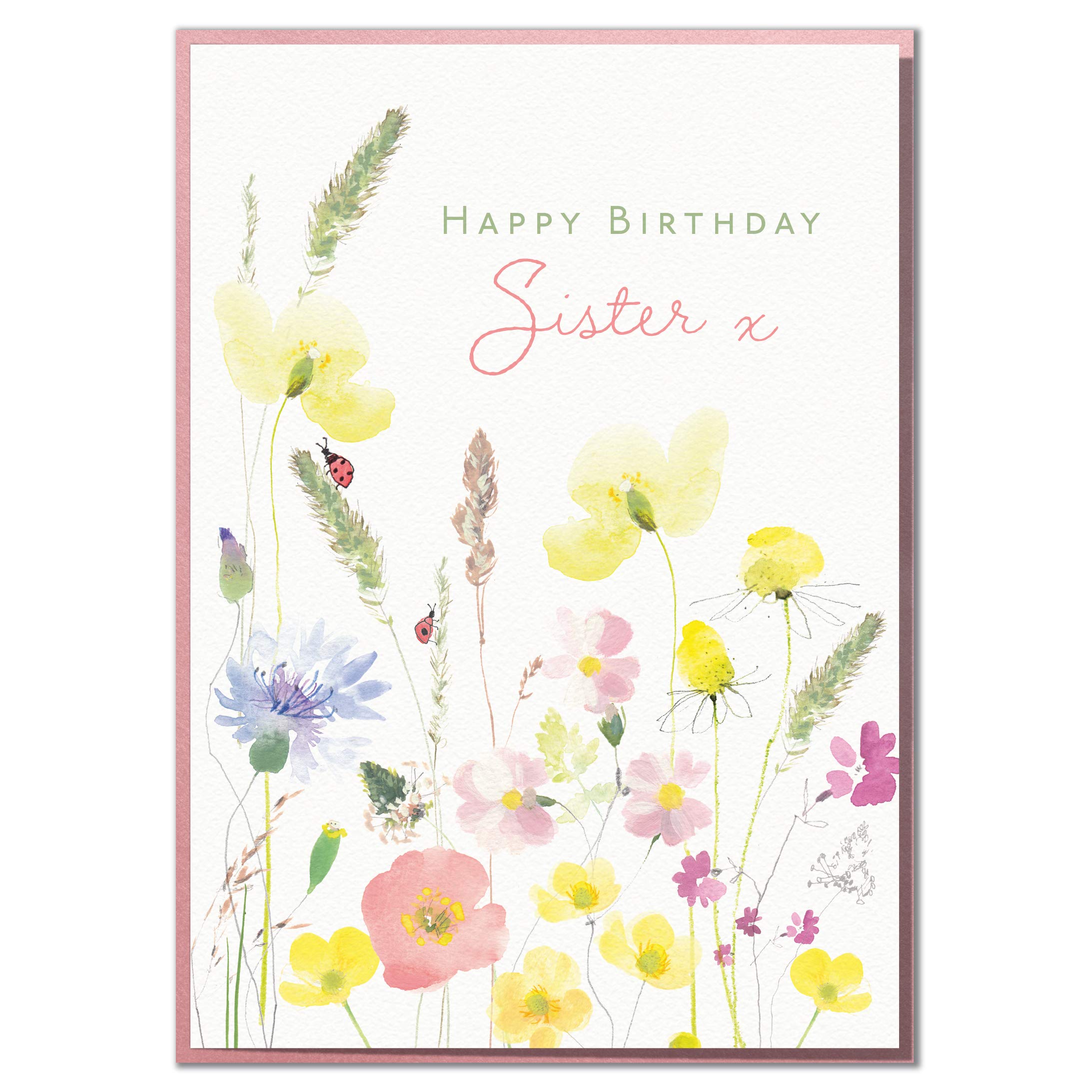 Happy Birthday Sister. Lovely Floral Birthday Card