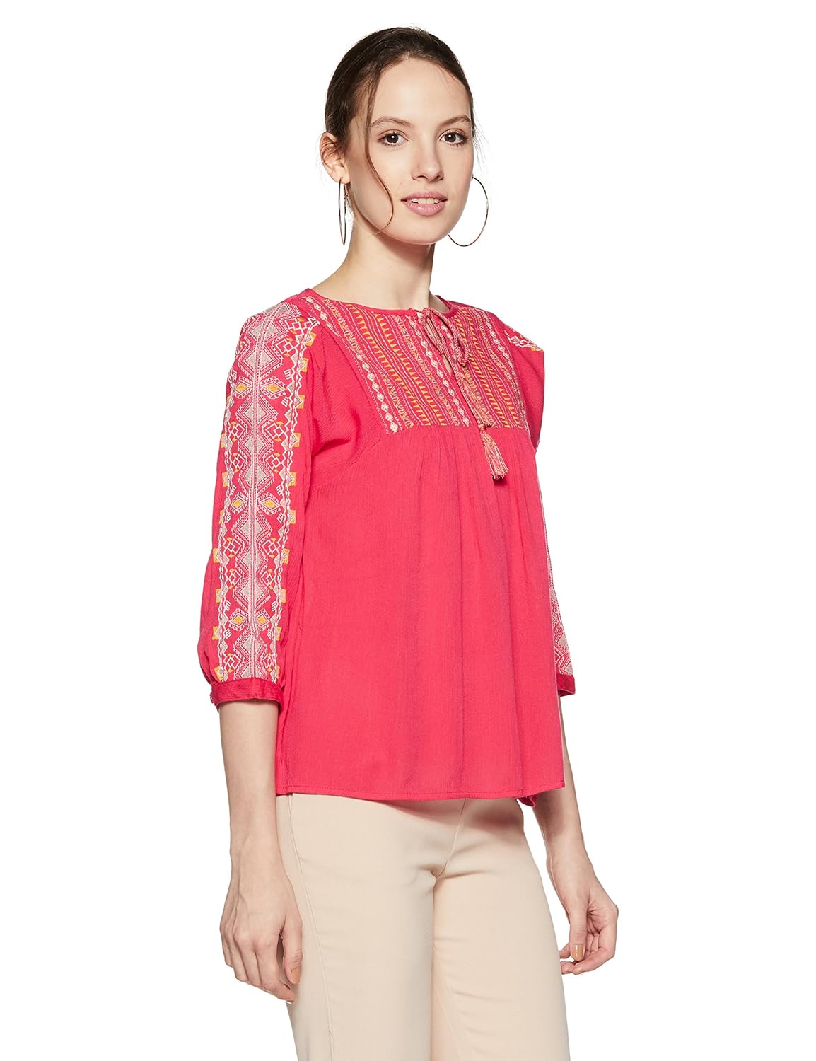 dj&c by fbb women's plain regular fit vest top