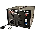 Simran AC-2000 Step Up/Down Voltage Converter Transformer 110V/220V - 2000 Watts,Black