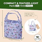 ECO CHIC Lightweight Foldable Reusable Shopping Bag Blue Lilac 12L 15kg view 4