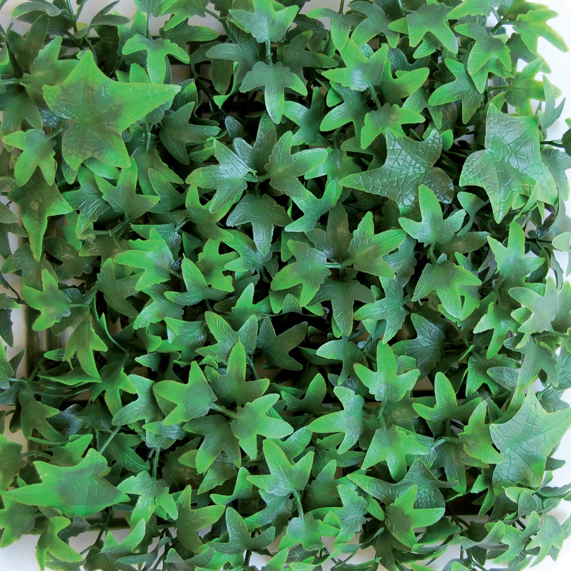 Synthetic panel hedge for vertical garden wall Helix green